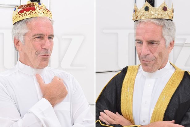 Jeffrey Epstein Pictured as King on His Custom Chess Board with His Queens