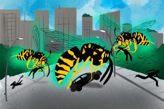Not to worry, no giant radioactive wasps here
