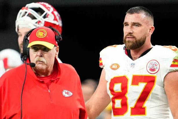 Travis Kelce and Andy Reid Have Heated Exchange on ‘Sunday Night Football’