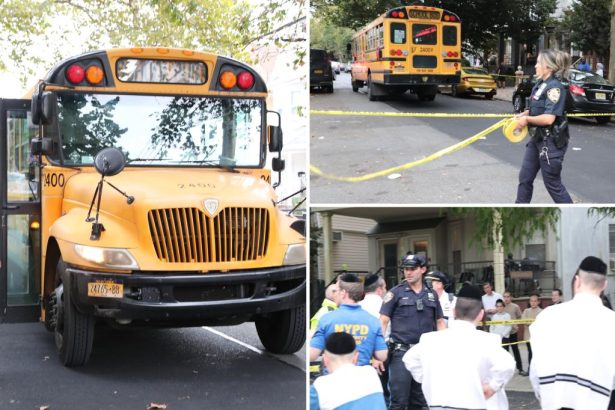 4-year-old girl critically injured after being struck by school bus while crossing NYC street