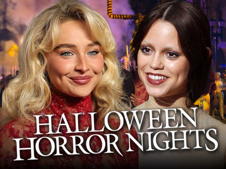 Sabrina Carpenter and Jenna Ortega Hang Out at Halloween Horror Nights