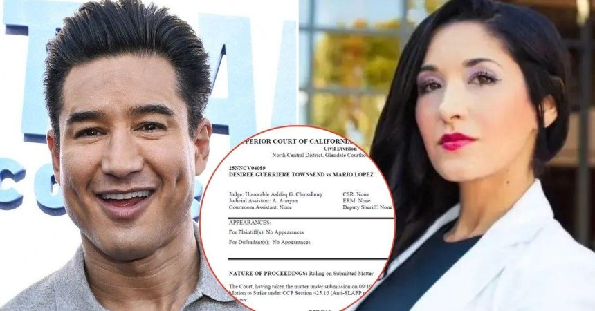 EXCLUSIVE: Mario Lopez's Huge Court Victory — Judge Dismisses All Charges Filed by 'Flu Shot Cheerleader' Against Actor… After She Accused Him of Defamation and 'Orchestrating Campaign of Terror'