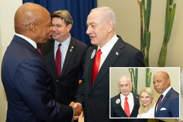 Adams warmly embraces Netanyahu at UN — as Zohran Mamdani slams Israeli PM after calling for his arrest