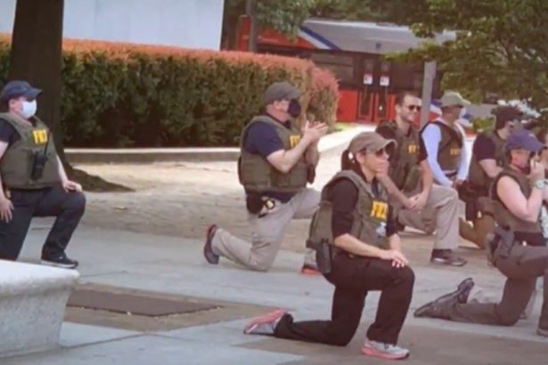 BREAKING: FBI Brass Fires More Than 15 Agents Photographed Kneeling During George Floyd Protests and Riots in DC | The Gateway Pundit | by Jim Hoft