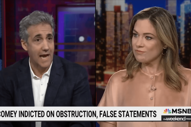 Michael Cohen stuns MSNBC panel with statement on James Comey’s indictment