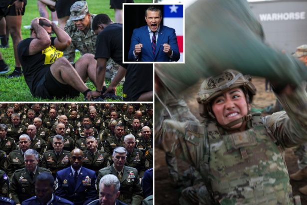Pete Hegseth demands troops meet ‘male-level’ physical standards, rails against ‘woke garbage’ and ‘fat troops’ in military