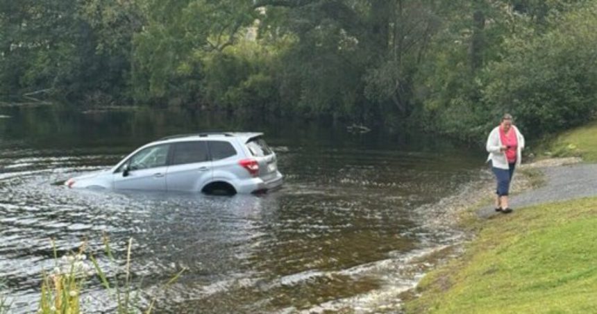 Car Rolls into Lake After Massachusetts Karen Forgets to Put Car in Park When She Gets Out to Heckle ICE Agents Arresting Illegal | The Gateway Pundit | by Kristinn Taylor