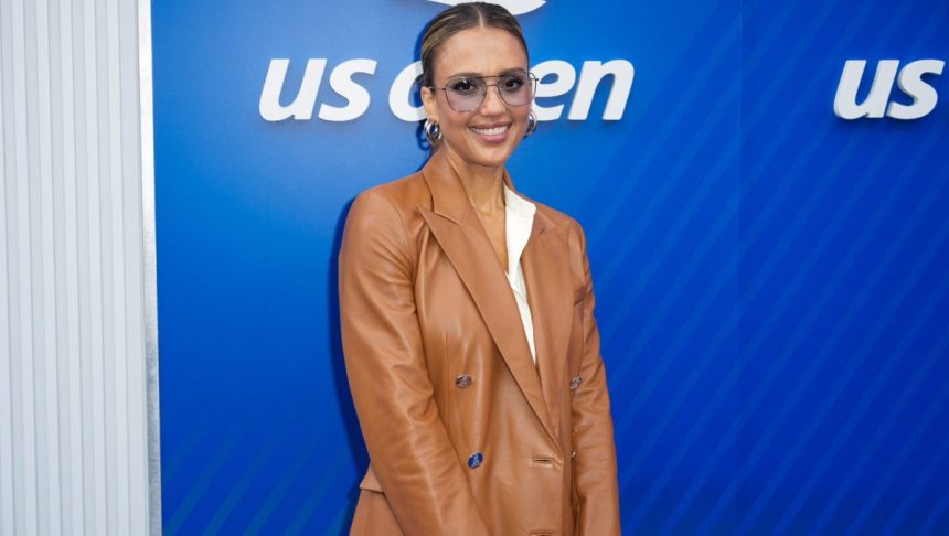 Jessica Alba’s Off-the-Shoulder Sweater Style Is  on Amazon