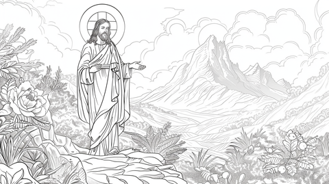 The Inspirational World of Jesus Coloring Pages