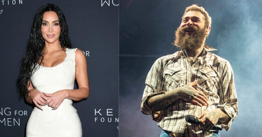 EXCLUSIVE: Kim Kardashian’s New Man? ‘Lonely’ Reality TV Queen ‘Crushing on’ Post Malone After the Rocker Posed Nearly Naked in New SKIMS Campaign