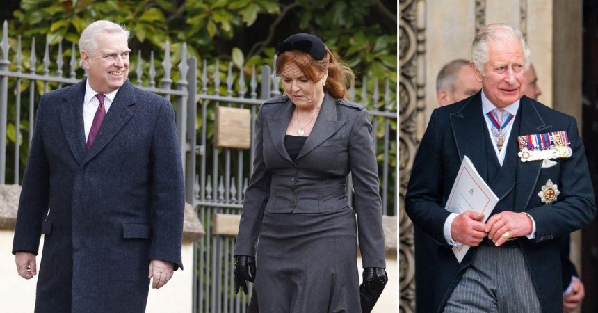 EXCLUSIVE: King Charles 'Now Determined to Make Sarah Ferguson and Prince Andrew Homeless' Over Pair's Joint Jeffrey Epstein Scandal