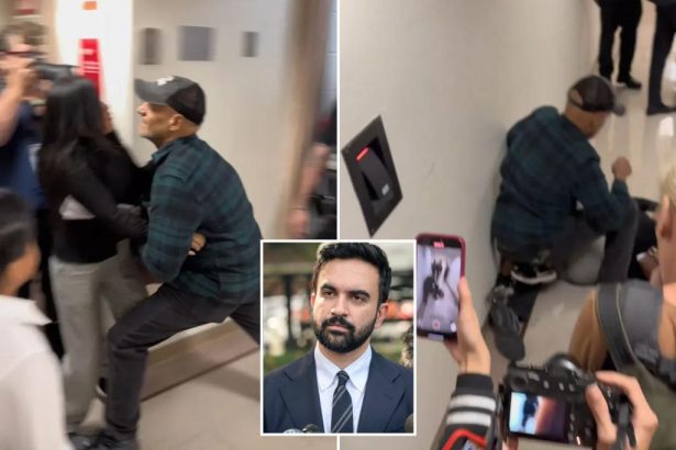 ICE agent who shoved immigrant in viral NYC court video disciplined — as Mamdani vows to fight Trump crackdown