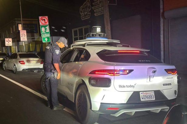 Cops pull over driverless Waymo taxi during DUI operation: ‘No driver, no hands, no clue’