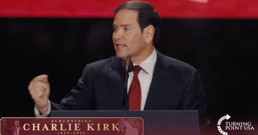 Secretary of State Marco Rubio’s Powerful Speech at Charlie Kirk Memorial (Video) | The Gateway Pundit | by Margaret Flavin
