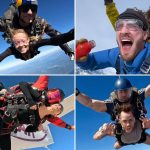 Skydiving Celebs Catch A Falling Star … Thrilling Pics!