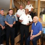 Suffolk officers reunite with elderly dancing ‘ladies man’ they saved after a heart attack at town senior picnic