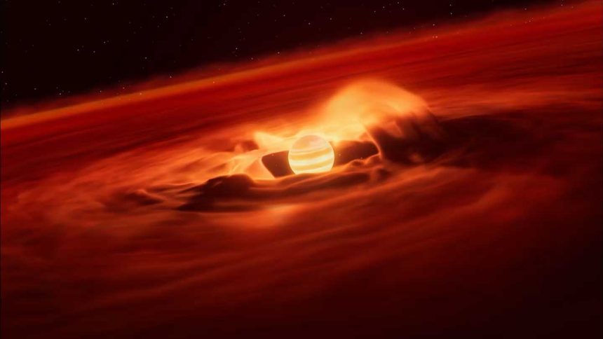Astronomers saw a rogue planet going through a rapid growth spurt