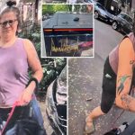 Chicago woman smearing dog poop on Trump-themed Cybertruck caught on camera
