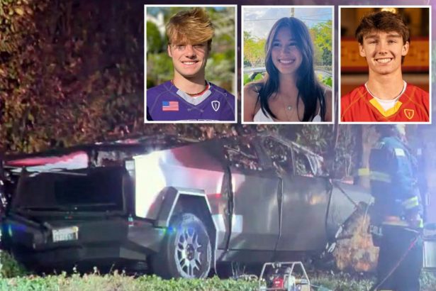 College student burned alive after Tesla Cybertruck doors malfunctioned, trapped her inside following crash: suit
