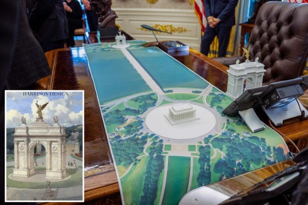 Trump shares rendering of massive stone monument for DC to mark America’s 250th birthday