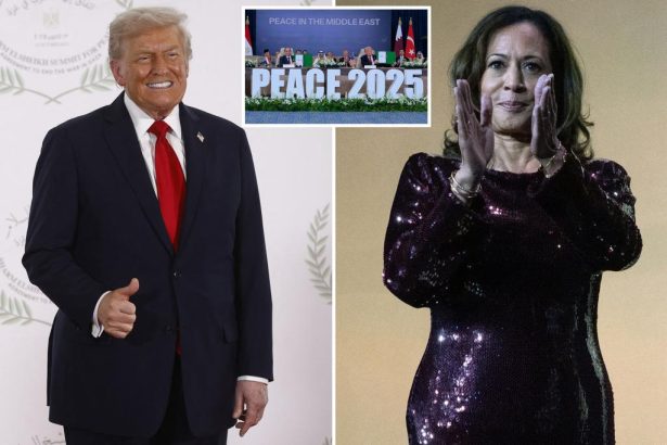 Kamala Harris refuses to name Trump as she lauds ‘the president’ for Israeli hostage release, Gaza deal