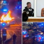 Blue city street takeover suspects torched police cruiser in ‘hell-bent’ attack on cops: union chief