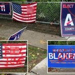 Long Island vandals target GOP campaign signs, scrawl ‘F–k ICE’ on American flag