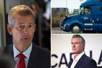 Transportation secretary withholding M from California for not enforcing English proficiency in truckers