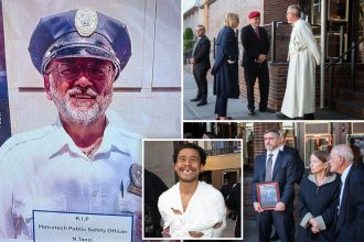 Beloved Italian immigrant beaten to death by psycho killer at Brooklyn subway station laid to rest