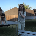 Sister Saves Life of Brother From Choking on Trampoline, Video Shows