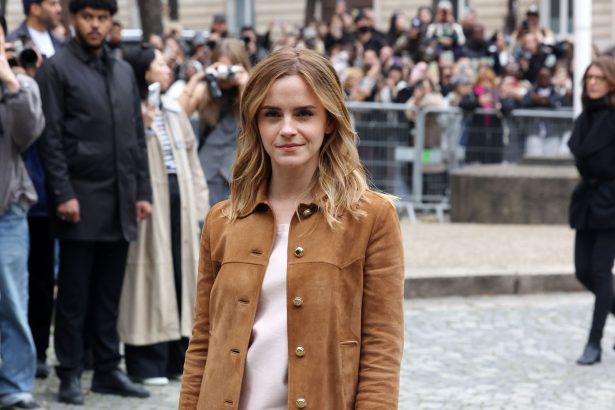 Emma Watson Continues Her Minidress Streak at Paris Fashion Week