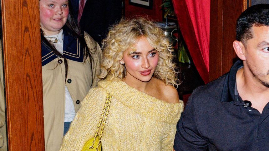 Sabrina Carpenter Gives Butter Yellow a Cosy Rebrand for Fall