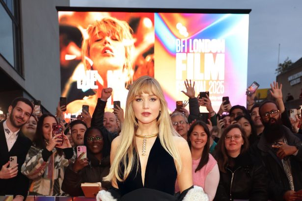 Jennifer Lawrence Amps Up Her LBD With Sculptural Statement Jewelry