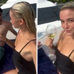 Livvy Dunne Drinks Wine With Shirtless Paul Skenes On Sicily Vacation