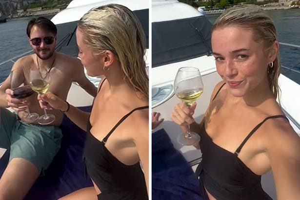Livvy Dunne Drinks Wine With Shirtless Paul Skenes On Sicily Vacation