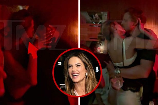 Alessandra Ambrosio Sucks Face With BF at Victoria's Secret After-Party, on Video