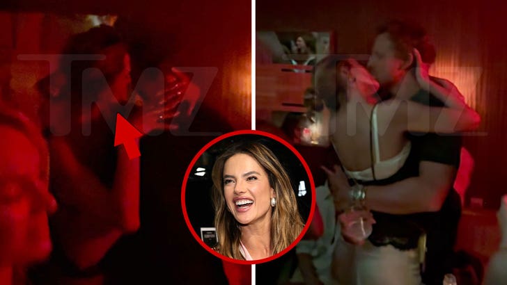 Alessandra Ambrosio Sucks Face With BF at Victoria's Secret After-Party, on Video