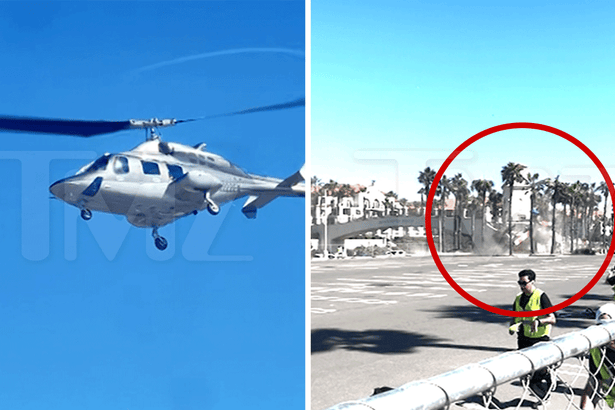 Helicopter Crashes In California Injures 5, Video Shows