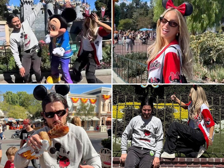 ‘DWTS’ Partners Alix Earle and Valentin Chmerkovskiy Hit Disney!