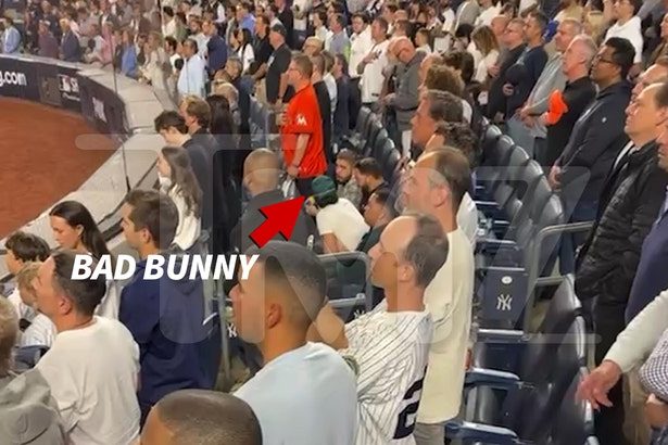 Bad Bunny Remains Seated During ‘God Bless America’ at Yankees Game