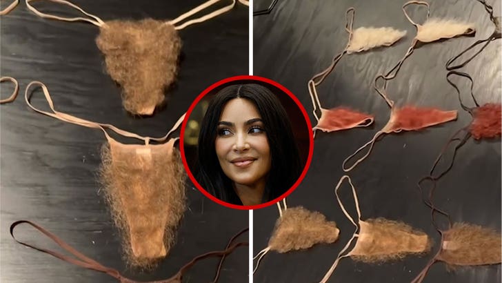 Kim Kardashian Unveils New SKIMS Pubic Hair Thong Line