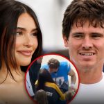 Madison Beer Kisses Justin Herbert on Sideline Pregame