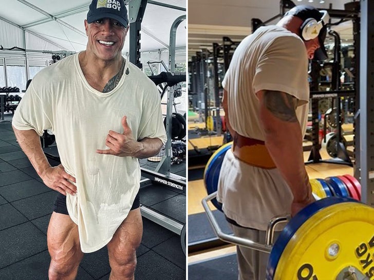 'Smash' Through These Dwayne Johnson Workout Shots!