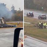 2 Killed in Plane Crash on Massachusetts Highway, Video of Aftermath