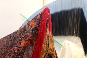 A Textile Show Ruptures, Cascades, and Bleeds 