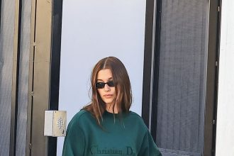 Hailey Bieber’s Slogan Sweater Makes a Simple (But Celebrity-Backed) Statement