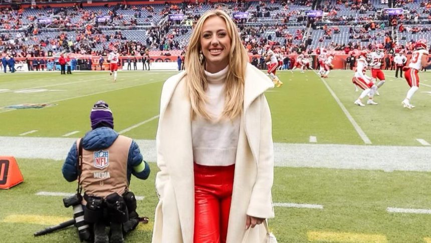 Brittany Mahomes Rocks Game Day Glam and Kisses Patrick Mahomes