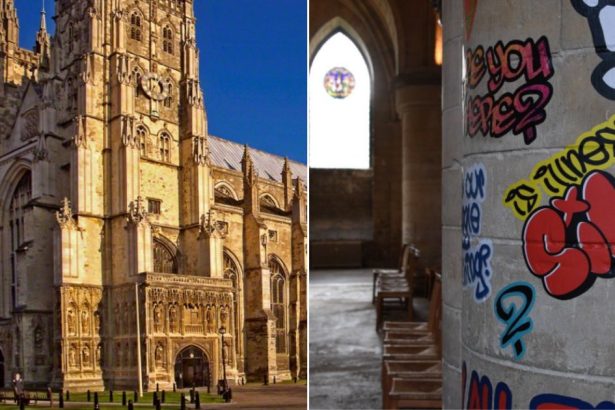 Church of England Allows ‘Marginalized Communities’ to Cover Historic Canterbury Cathedral in Grotesque Graffiti