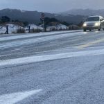 Car flips on icy Dunedin motorway Car flips on icy Dunedin motorway