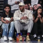 Carmelo Anthony Catches Son Kiyan Off-Guard Crashing His First Post Game Press Conference Carmelo Anthony Catches Son Kiyan Off-Guard Crashing His First Post Game Press Conference